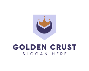 Golden Crown Banner logo design