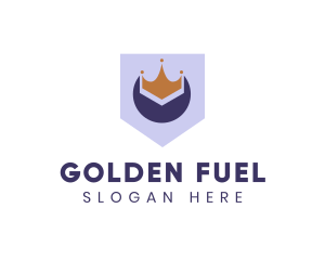 Golden Crown Banner logo design