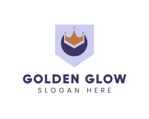 Golden Crown Banner logo design