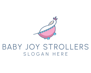 Baby Princess Cradle  logo design