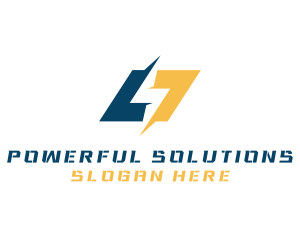 Electric Bolt Lightning  logo design