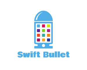 Bullet Smartphone App Device logo design