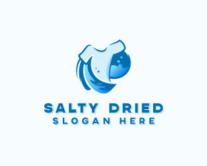 Laundry Shirt Washing logo design