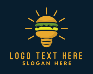 Burger Light Bulb logo