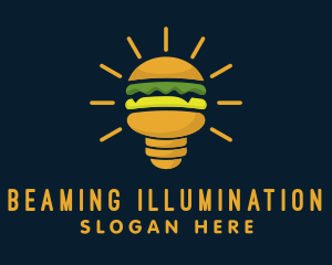 Burger Light Bulb logo