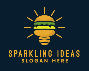 Burger Light Bulb logo