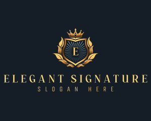 Luxury Crown Crest logo design