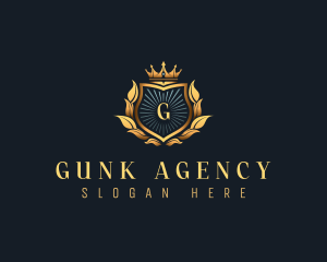 Luxury Crown Crest logo design