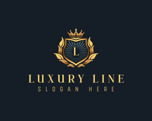 Luxury Crown Crest logo design