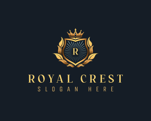 Luxury Crown Crest logo design