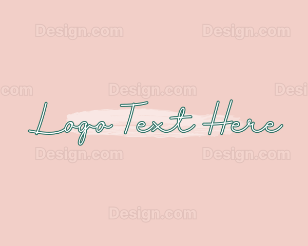 Feminine Watercolor Fashion Logo