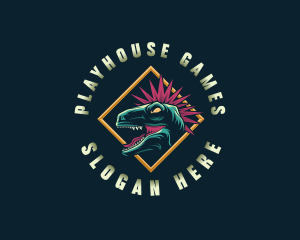 Dinosaur Raptor Gaming logo design