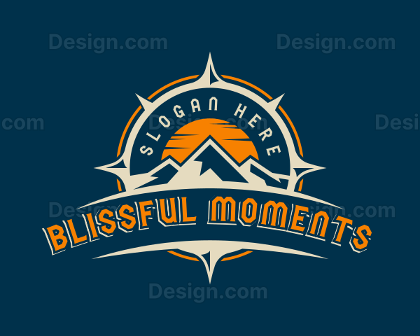 Mountain Navigation Compass Logo