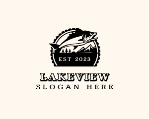 Freshwater Lake Fish logo design