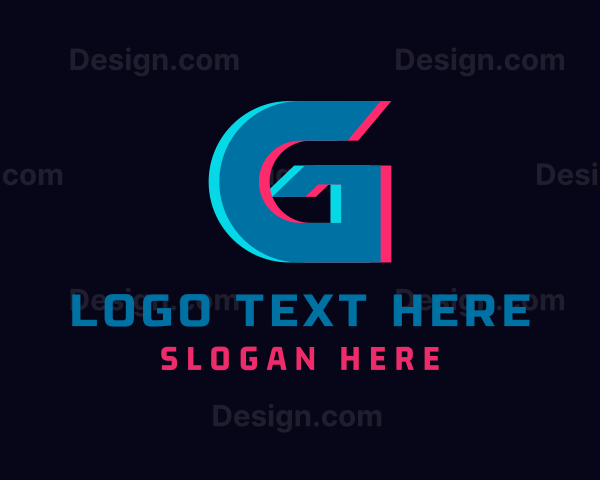 Cyber Glitch Letter G Logo