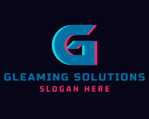 Cyber Glitch Letter G  logo design