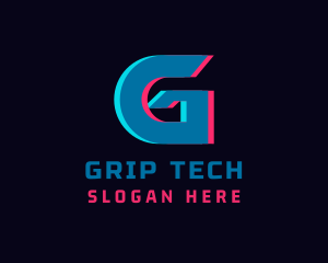 Cyber Glitch Letter G  logo design