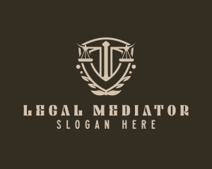 Legal Judiciary Lawyer logo design