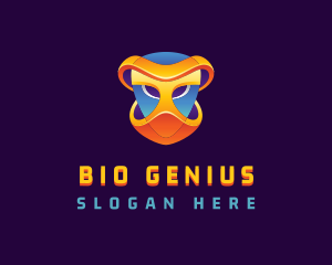 Bio Hazard Alien Mask Gamer logo design