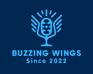 Blue Winged Mic  logo design