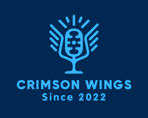 Blue Winged Mic  logo design