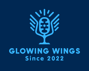 Blue Winged Mic  logo design