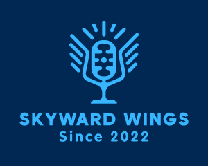 Blue Winged Mic  logo design