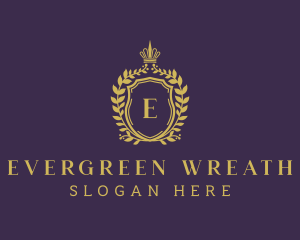 Gold Royal Shield Hotel logo design