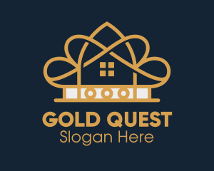 Elegant Gold Hotel  logo design