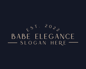 Elegant Luxury Wordmark  logo design