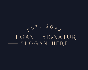 Elegant Luxury Wordmark  logo design