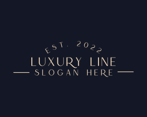 Elegant Luxury Wordmark  logo design