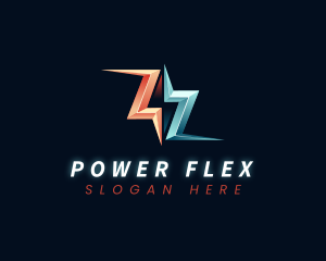 Lightning Power Energy logo design