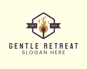 Outdoor Fire Matchstick logo