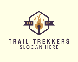 Outdoor Fire Matchstick logo