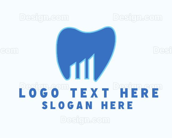 Dental Tooth Graph Logo