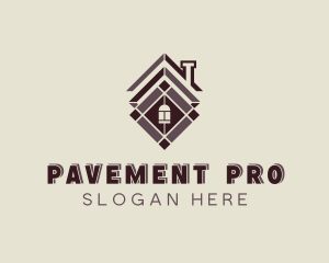 Home Flooring Pavement logo design