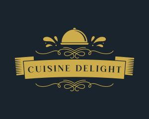 Restaurant Food Cloche logo design