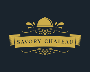 Restaurant Food Cloche logo design