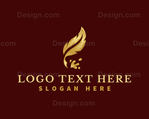 Feather Quill Pen Logo