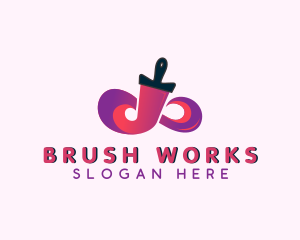 Handyman Paint Paint Brush logo design