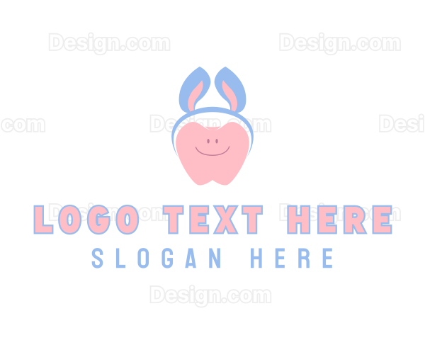 Cartoon Dental Tooth Logo