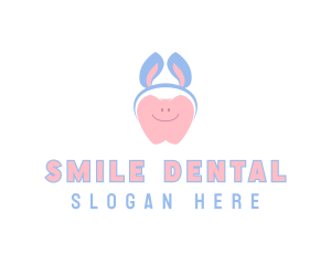 Cartoon Dental Tooth logo