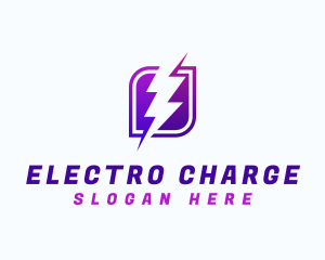 Lightning Power Bolt logo design