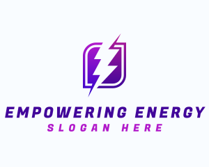 Lightning Power Bolt logo design