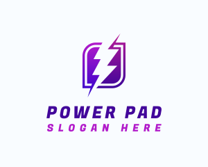 Lightning Power Bolt logo design