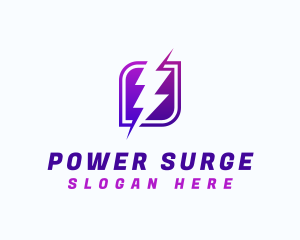 Lightning Power Bolt logo design