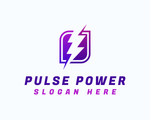 Lightning Power Bolt logo design