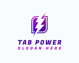 Lightning Power Bolt logo design