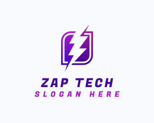 Lightning Power Bolt logo design